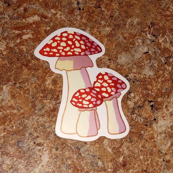 🎯 10 for $10 / Mushroom Sticker - Picture 1 of 3